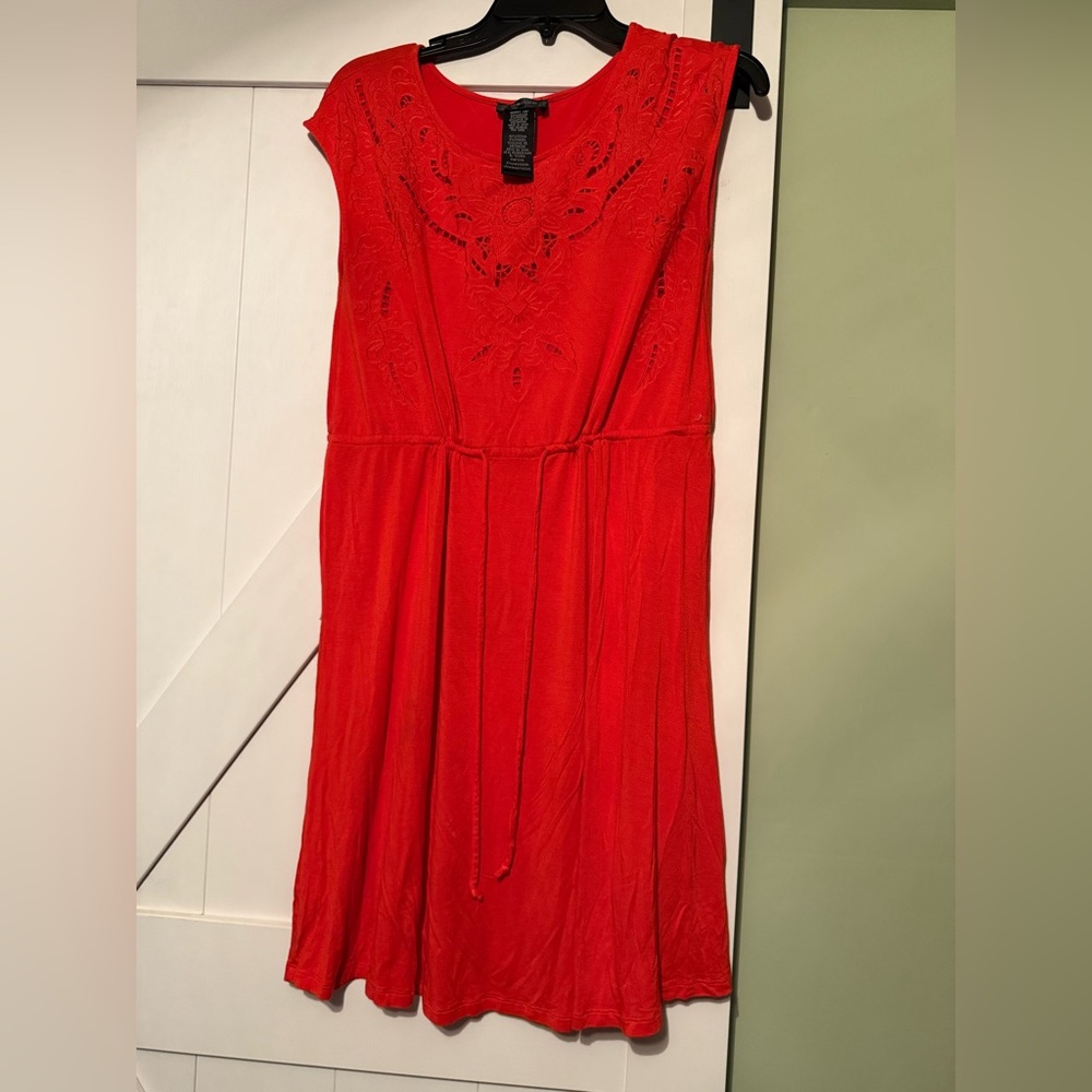 Spense Vibrant Red Midi Dress